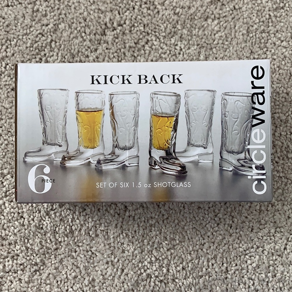 Boot shot glasses.